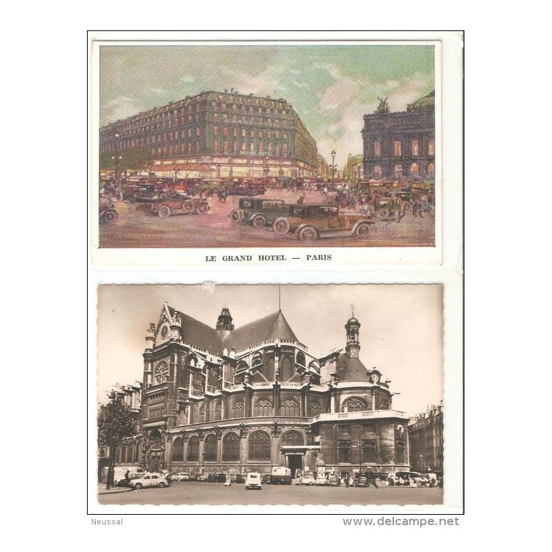 2 tarjetas postales hotel y eglise 2 tarjetas postales hotel y eglise