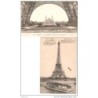 2 tarjetas postales  tour eiffel