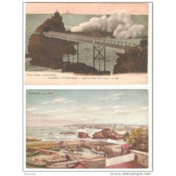2 tarjetas postales biarritz