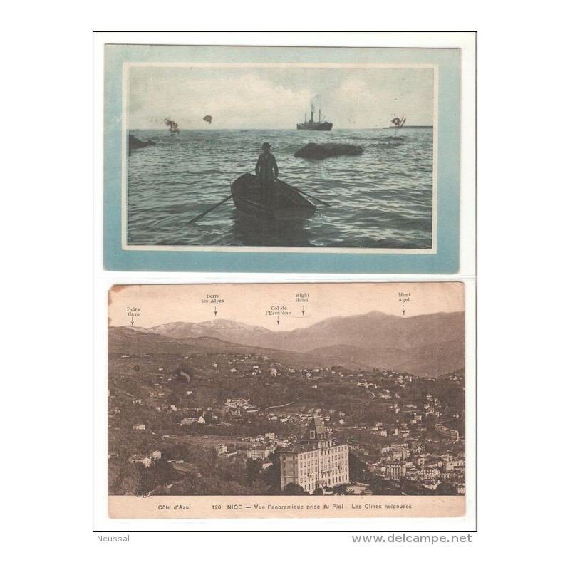 2 tarjeta postal nice y paris 2 tarjeta postal nice y paris