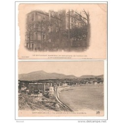 2 tarjeta postal saint jean de luz y versaille