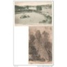 2 tarjeta postales fontainebleau y bayonne