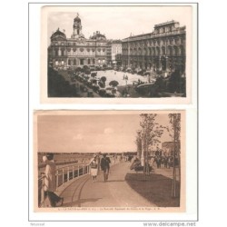 2 tarjeta postales la baule sur mer y lyon