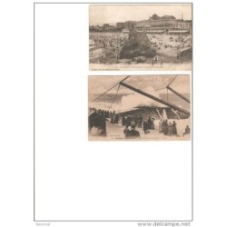2 tarjetas postales de francia circuladas biarritz