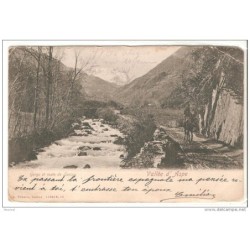 Tarjeta postal valle daspe circulada