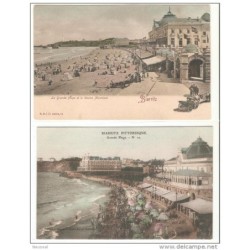 2 tarjetas postales biarritz