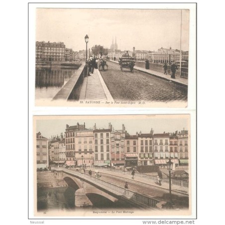 2 tarjetas postales bayonne