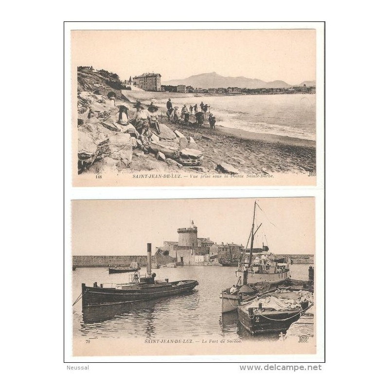 2 tarjetas postales saint jean de la luz 2 tarjetas postales saint jean de la luz