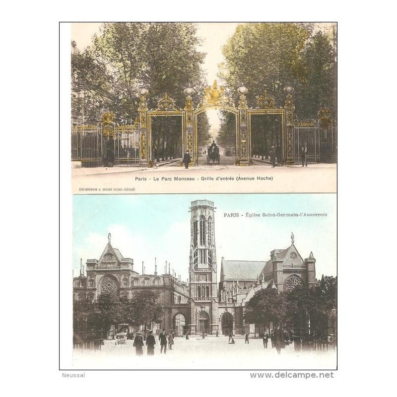 2 tarjetas postales parisinas 2 tarjetas postales parisinas