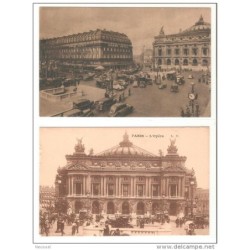 2 tarjetas postales  de parislopera