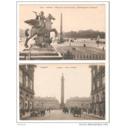 2 tarjetas postales  de parisplazas