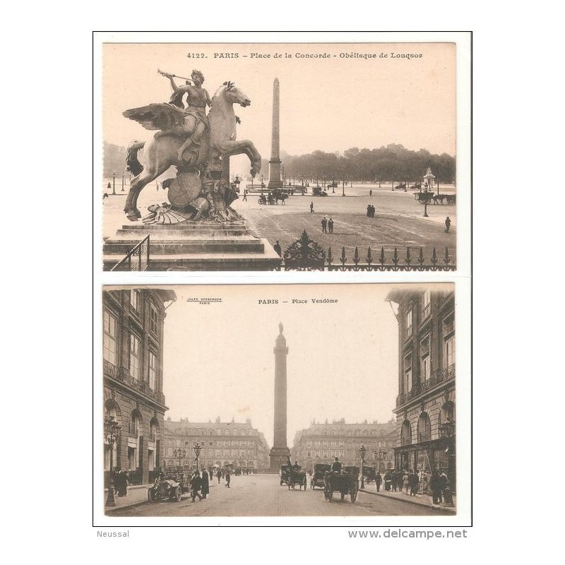 2 tarjetas postales de parisplazas 2 tarjetas postales de parisplazas