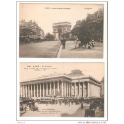 2 tarjetas postales  depariss