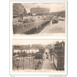 2 tarjetas postales de bayonne diferentes