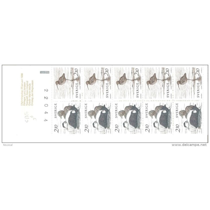 Carnet c1354 de Suecia Carnet c1354 de Suecia