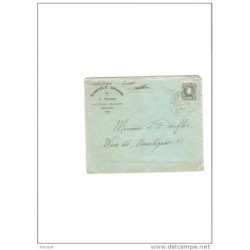 Carta  de españa con cuño de figueras