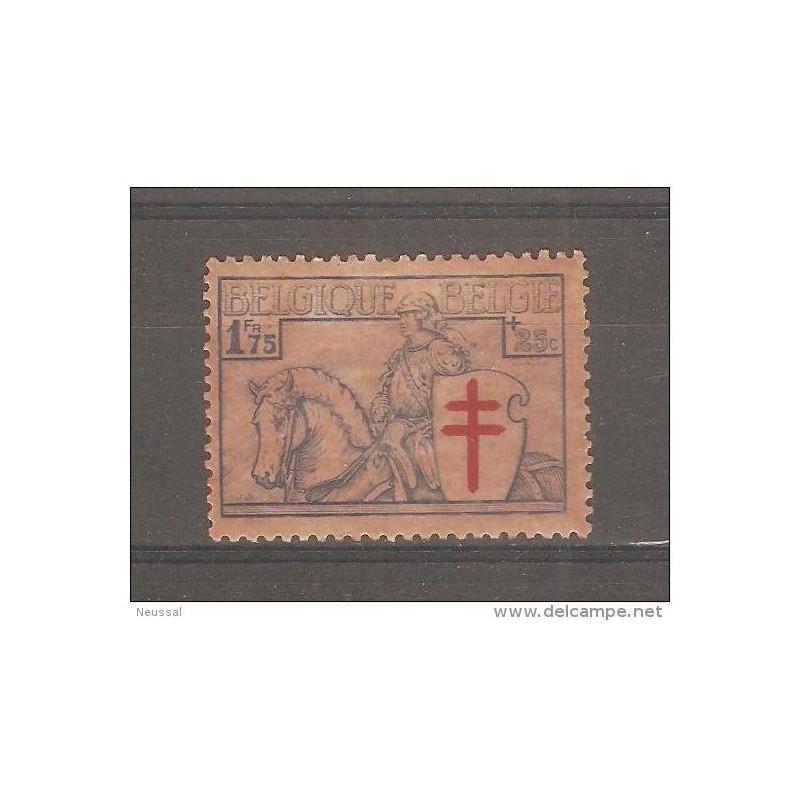 Sello 399 charnela belgica Sello 399 charnela belgica