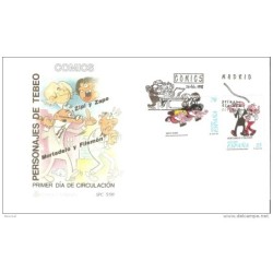 Carta comics personajes de tebeo