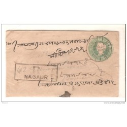 Carta de india  1900 matasello nagaur