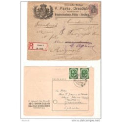 Frontal de alemania  tarjeta postal alemana