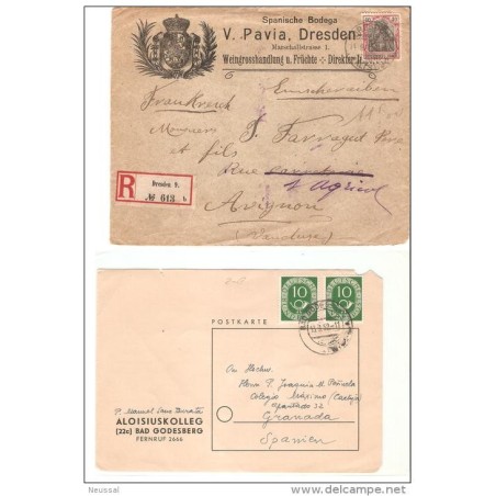 Frontal de alemania  tarjeta postal alemana