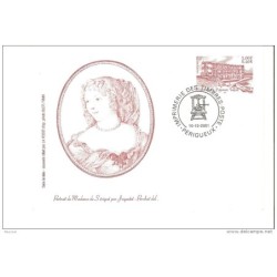 Tarjeta postal de francia y por detras hoja bloque de alemania