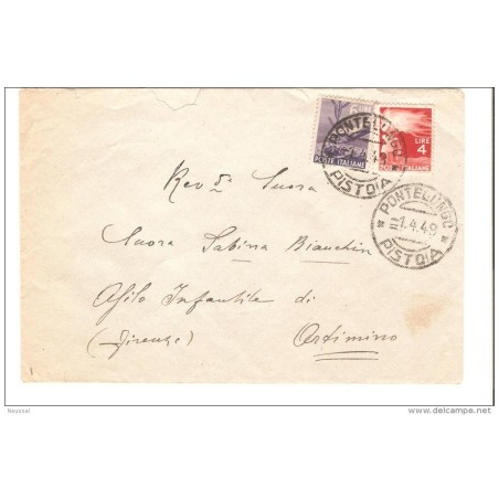 Carta de italia de 1948matasello pontelungo