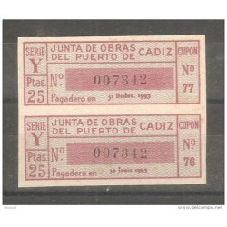 2 viñetas junta de obras del puerto de cadiz