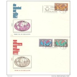 2 sobre dia mundial del sello 1963