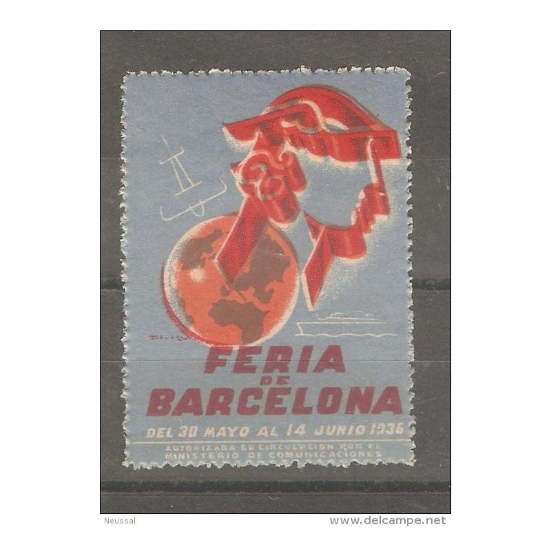 Viñeta de feria de barcelona 1936 Viñeta de feria de barcelona 1936