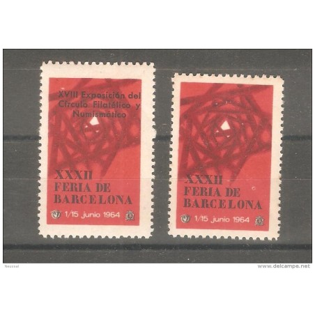 2 viñetas iguales una con sobrecarga y la otra no1964