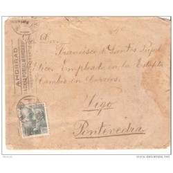 Carta con  matasello madrid