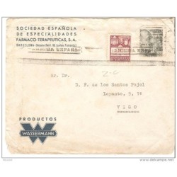 Carta direccion  barcelona y sello ayuntamiento barcelona