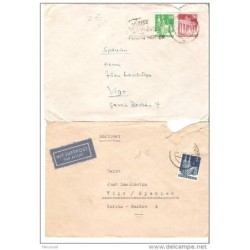 2 cartas de alemania 1949