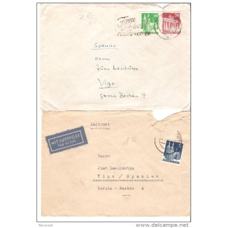 2 cartas de alemania 1949