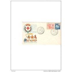 Carta 1956 en honor cruz roja
