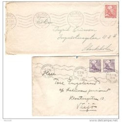 2 cartas diferentes de suecia