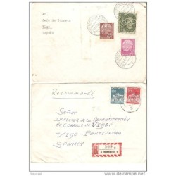 2 cartas de alemania diferente año