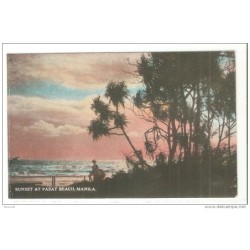 Postal de sunset at pasay beach manila
