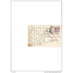 Tarjeta postal con muchos cuños