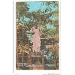 Postal de filipinas peasant girl