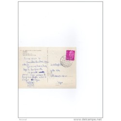Tarjeta postal circulada matasello pontevedra