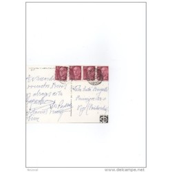 Tarjeta postal circulada matasello avila