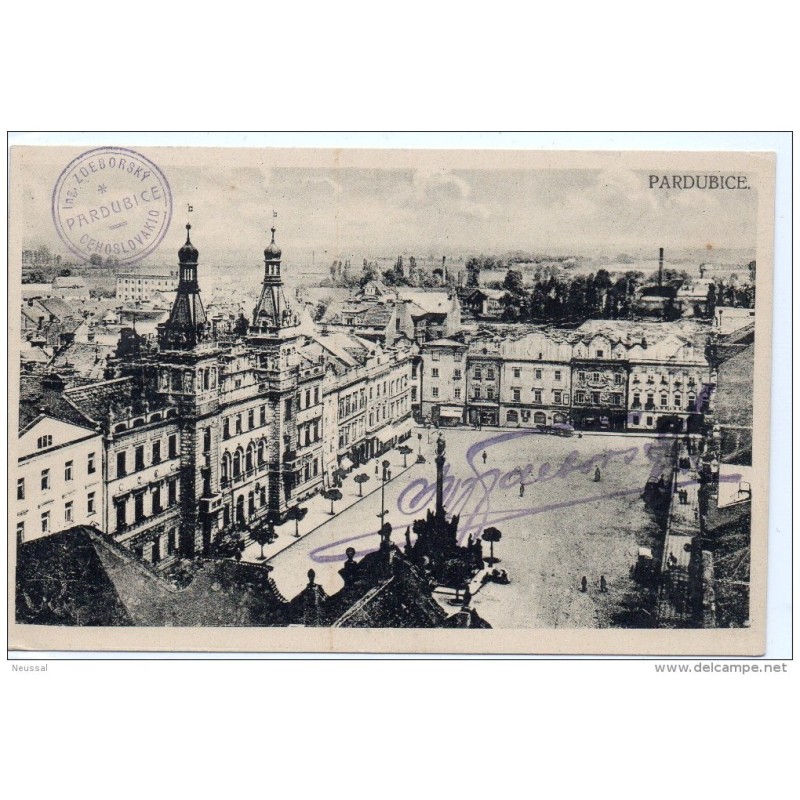 Tarjeta postal de checoslovaquia pardubice Tarjeta postal de checoslovaquia pardubice