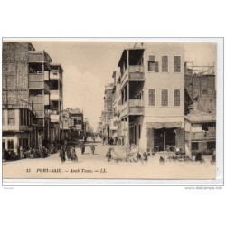 Tarjeta postal de port said arab town