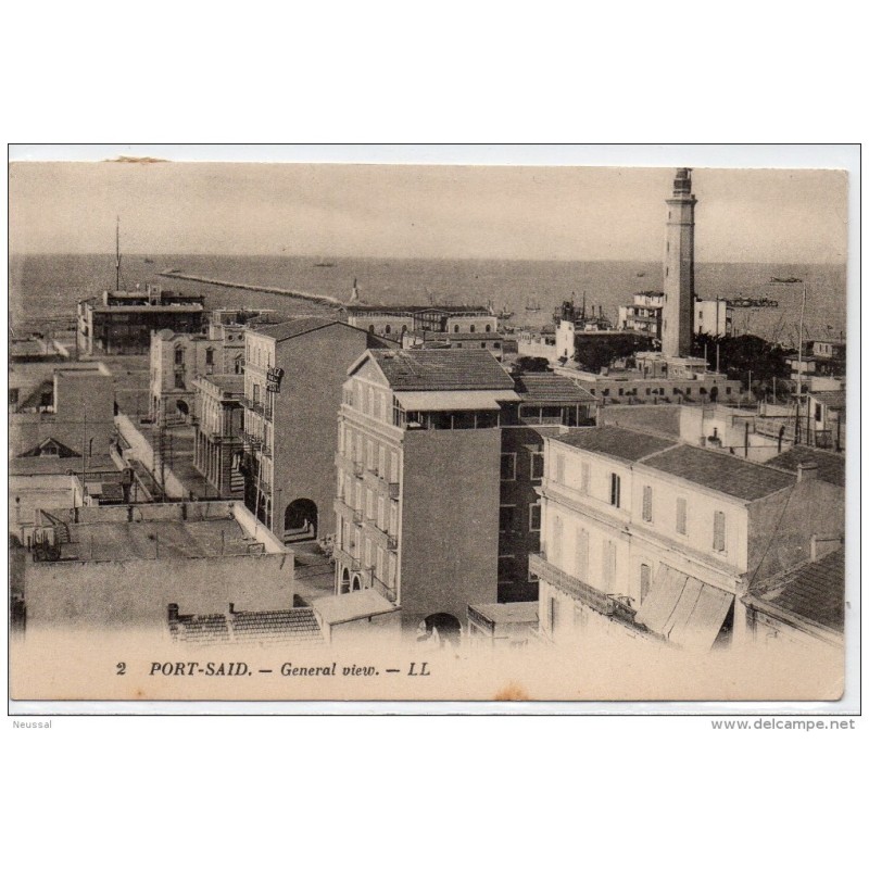 Tarjeta postal de port said general view Tarjeta postal de port said general view