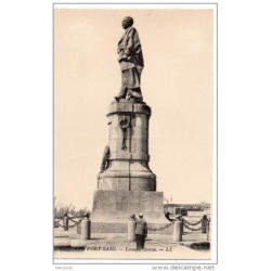 Tarjeta postal de port said lesseps statue