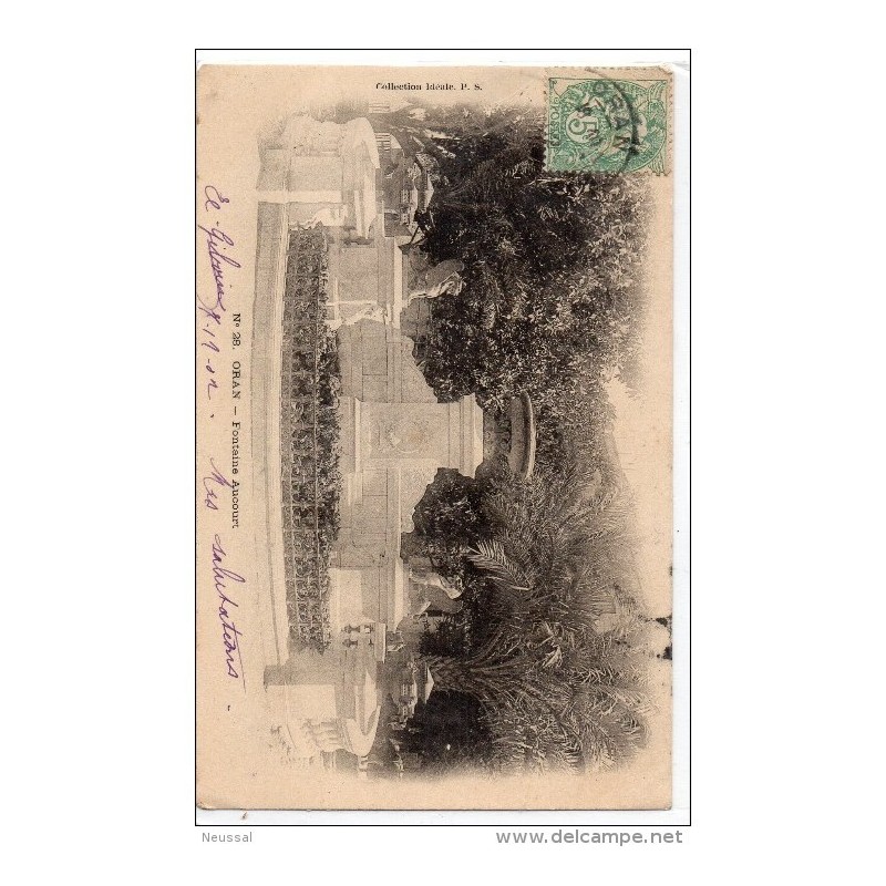 Tarjeta postal de oran circulada 1902 Tarjeta postal de oran circulada 1902
