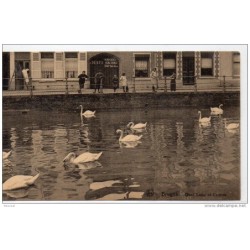 Tarjeta postal de belgica bruges quai long et cygnes