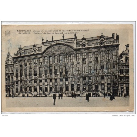 Tarjeta postal de belgica bruxelles circulada 1922